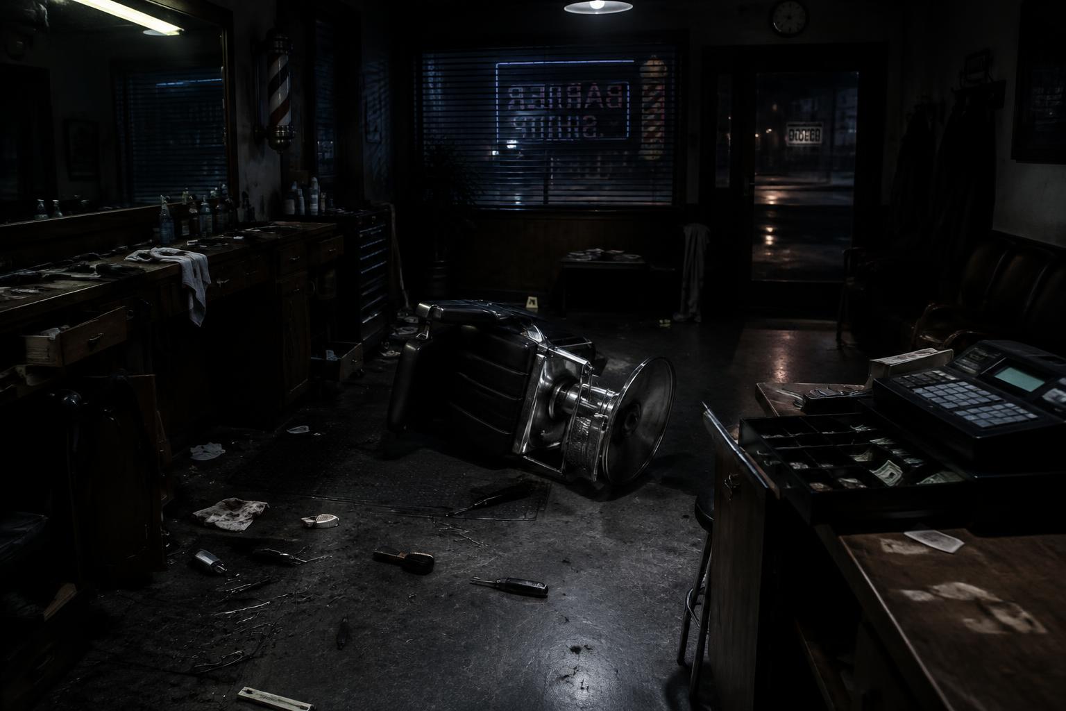 Escena del Caso 006: Barbería